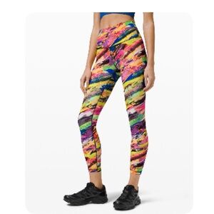 Lululemon Athletica High-Rise Leggings - Vibrant Multi
